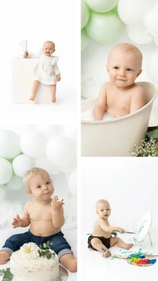 Vilken 1-årsfotografering hade du valt till din bebis?