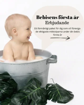 Bebisen första år!
Ett förmånligt paket för dig som vill föreviga flera milstolpar under den bebis första år.
Välj 3 av följande fotograferingar 
Gravidfotografering 
Bebisfotografering - Titta jag ler (vid 3-4 månader)
Bebisfotografering - Titta jag sitter (vid 6-8 månader)
1-årsfotografering
Läs mer på sista bilden och boka via hemsidan 🎉